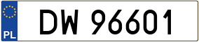Trailer License Plate